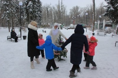 Зимняя сказка в Москворецком парке