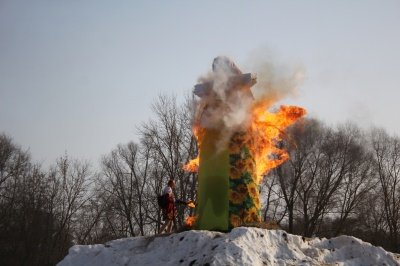 Масштабные масленичные гуляния в парке усадьбы Кривякино 