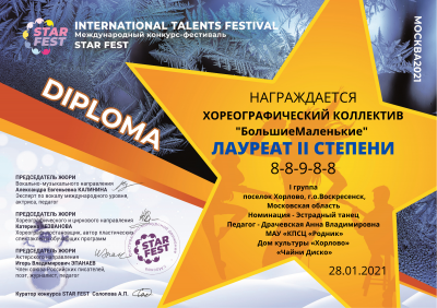 Три победы хореографических коллективов Дома культуры «Хорлово»