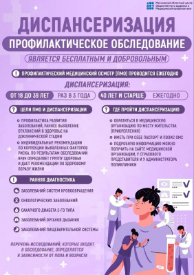 Информация о диспансеризации Информация о диспансеризации
